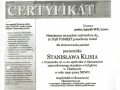 Certyfikat  -Dąb Pamięci w Głowaczowej